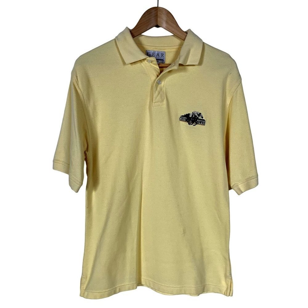 Churchill Downs‎ Yellow Polo Shirt Size Medium